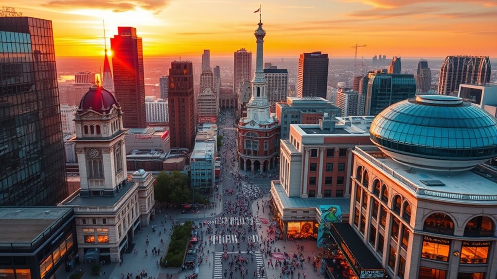 vibrant urban cultural attractions