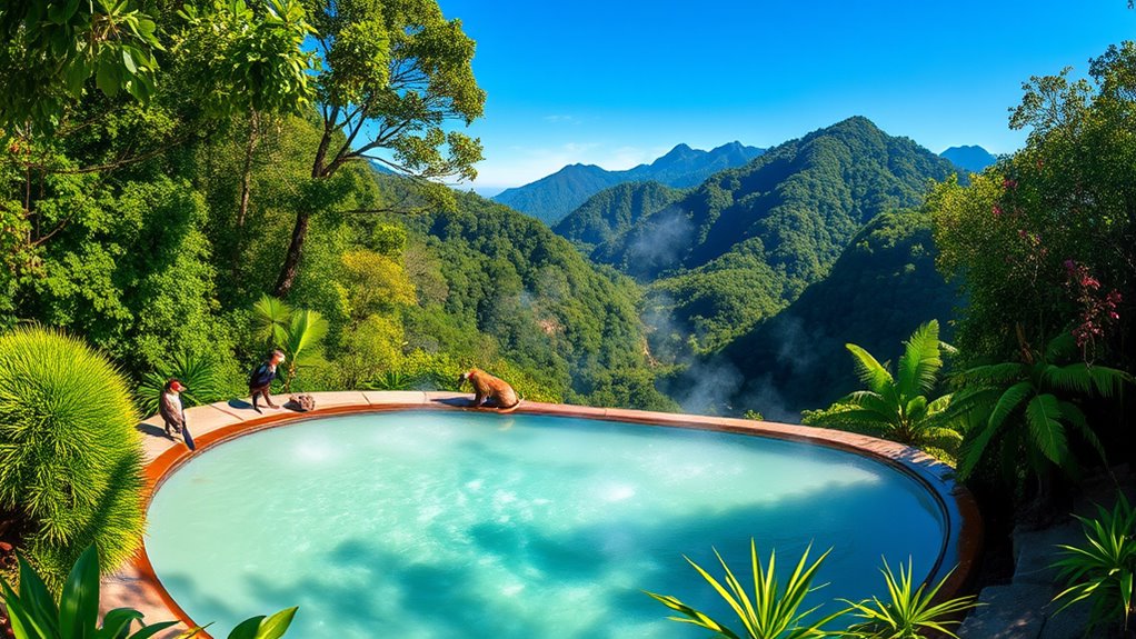 volcanic hot springs adventure