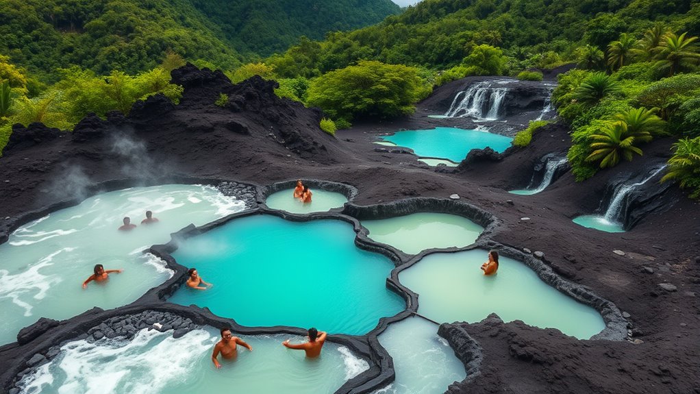 volcanic springs and mud baths