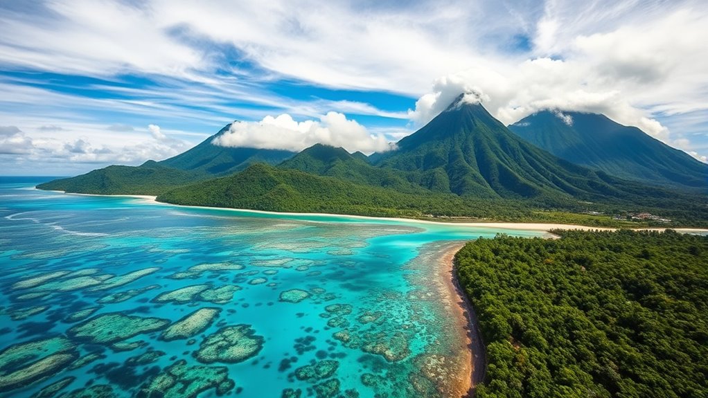 volcanoes rainforests reefs adventure