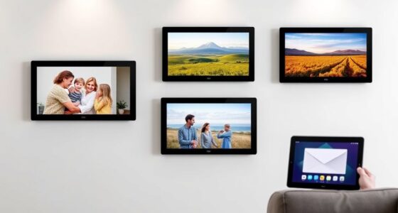 email enabled digital photo frames