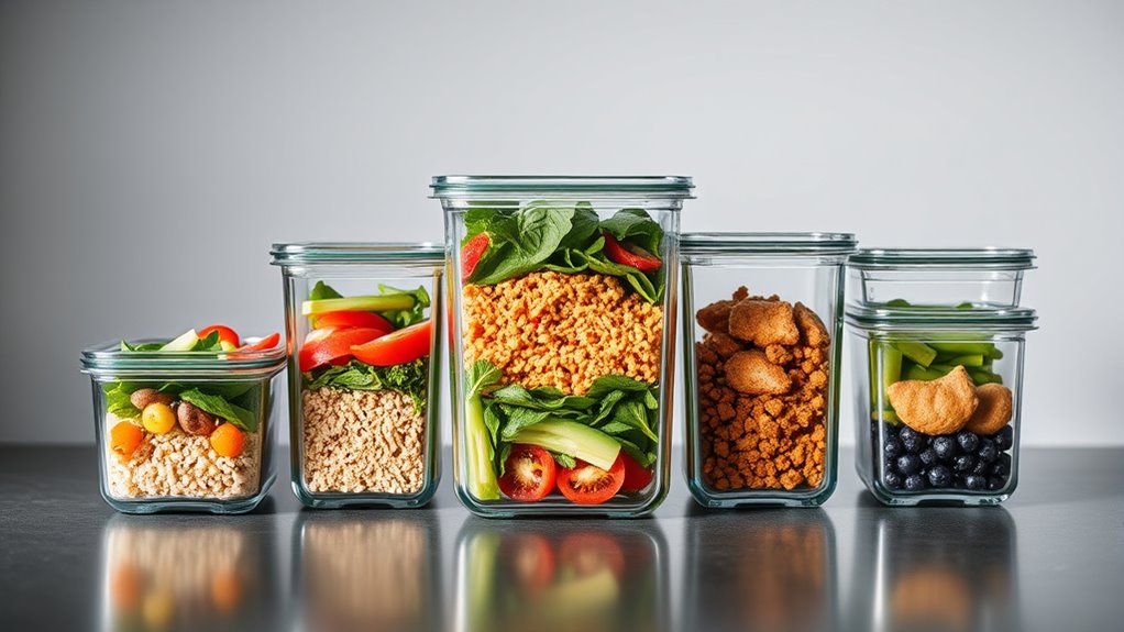 top glass food storage