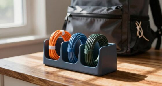 backpack cable organization solution