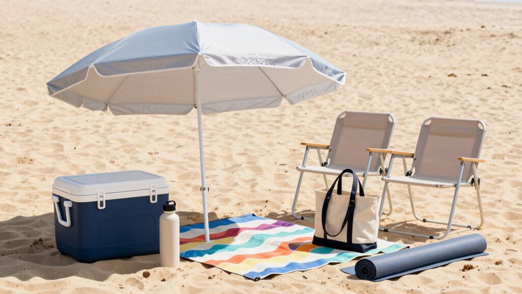 efficient beach gear organization