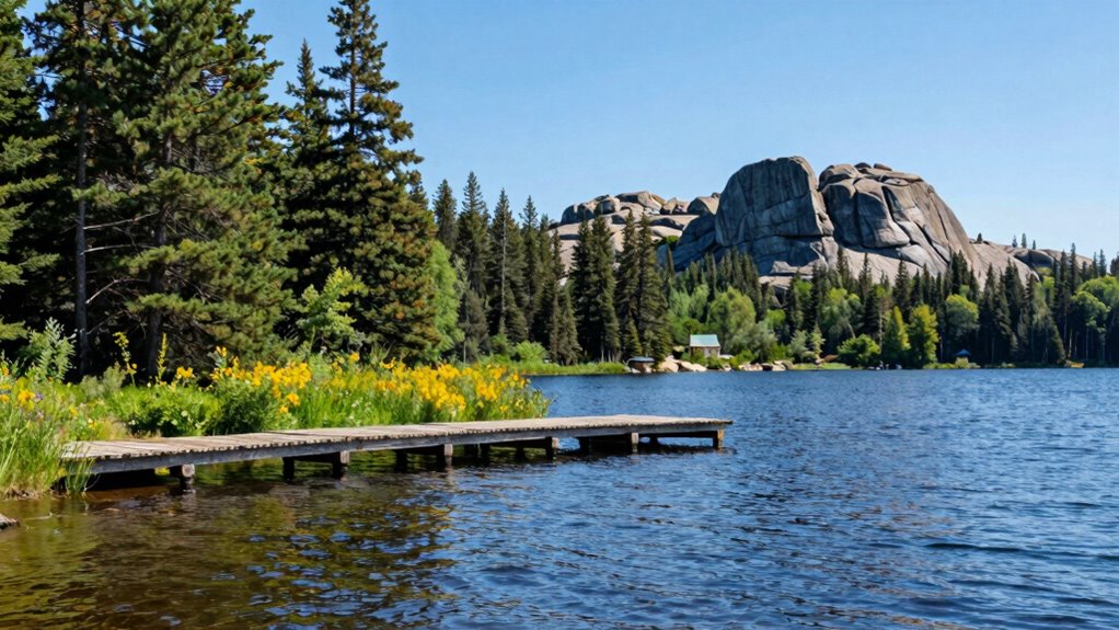 lakeside wildlife and scenery