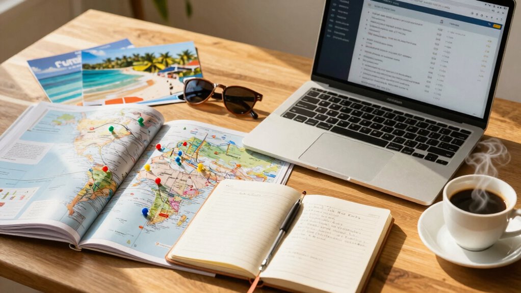 organized travel preparation process