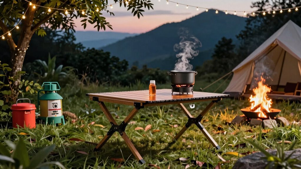 portable campsite table upgrade