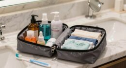 travel friendly toiletry bag features