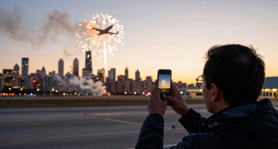 Chicago Plane Fireworks Strike