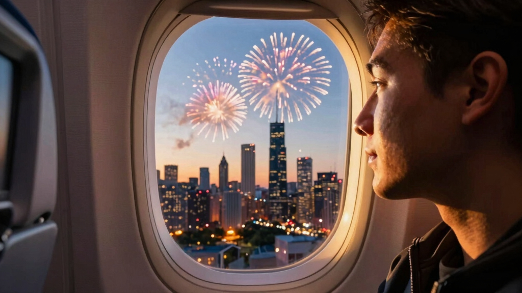 Delta Flight Reports Fireworks Impact Before Landing in Chicago