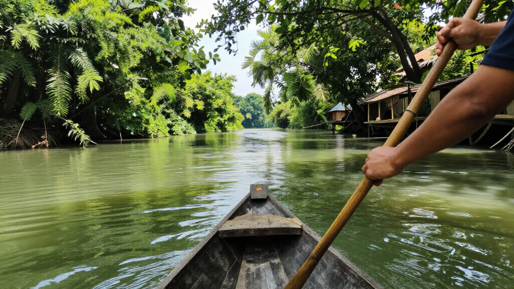 Near Hanoi, Visitors Paddle Through A ‘Mini Mekong Delta’ - Báo VietNamNet